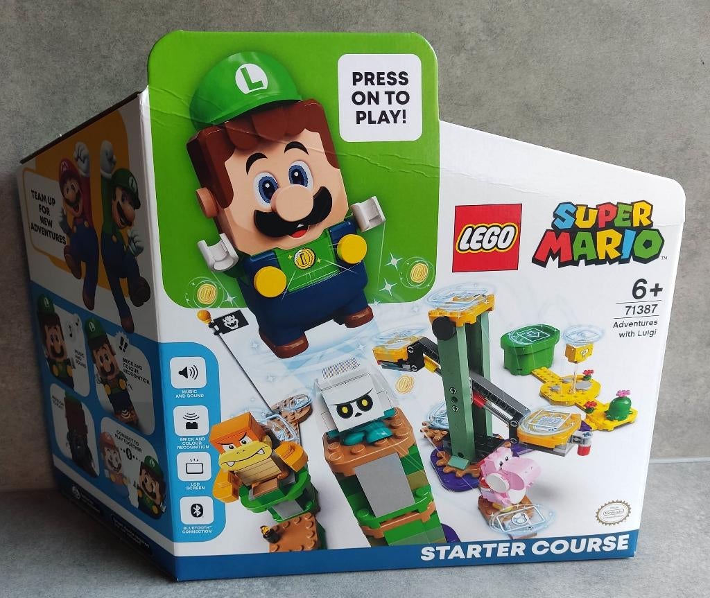 lego super mario 71387 avonturen met luigi startset, Kinderen en Baby's, Speelgoed | Duplo en Lego, Nieuw, Lego, Complete set