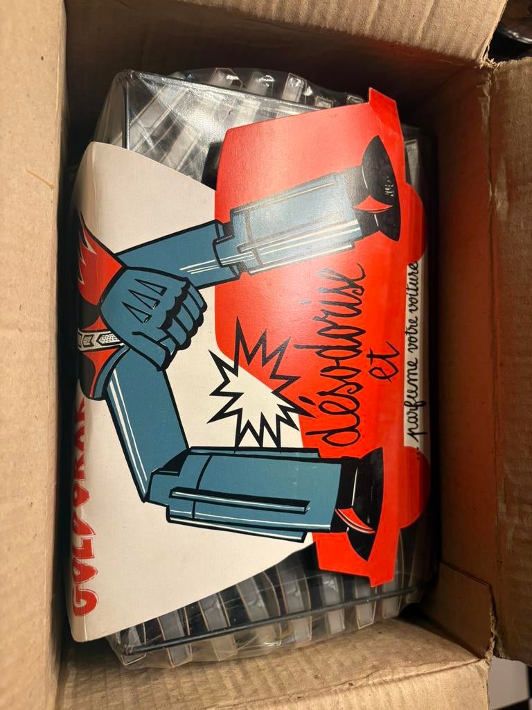 Ancien presentoir display goldorak air freshener 1978, Enlèvement ou Envoi