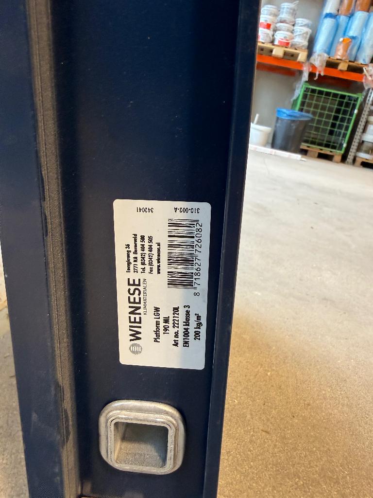 WIENESE platform / steigervloer lichtgewicht 190 met luik, Ophalen, Nieuw