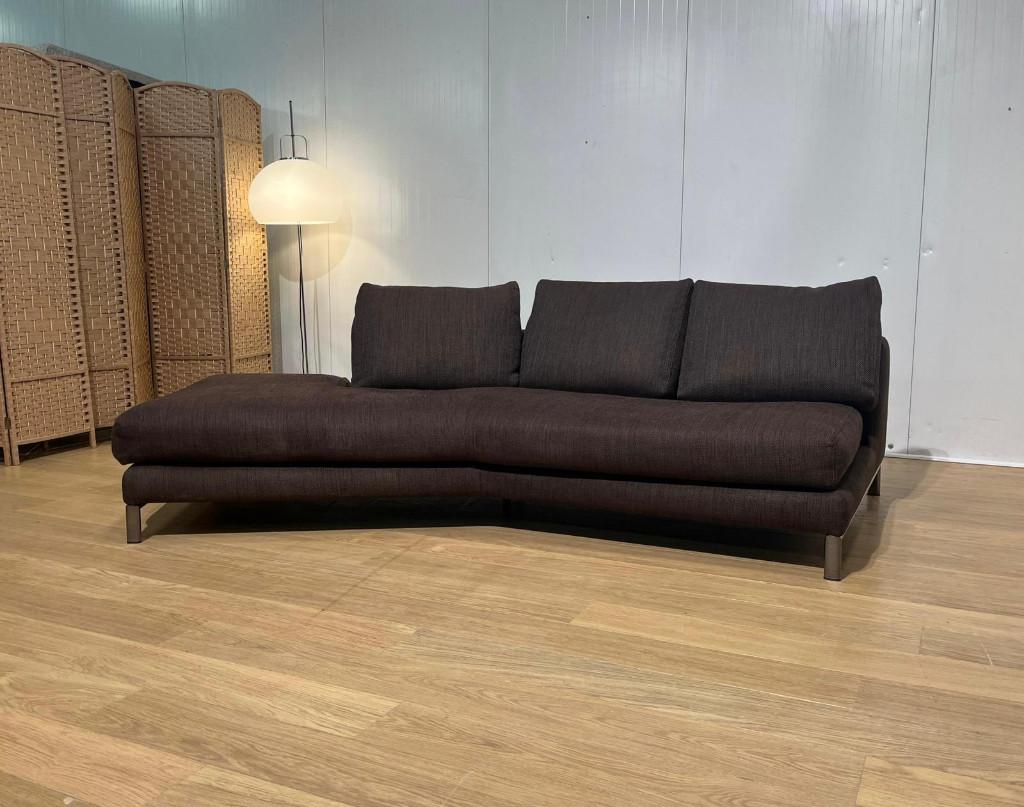 TBE Minotti Hamilton chaise longue + garantie – PN: 9.650€, Maison & Meubles, 150 cm ou plus, Comme neuf, Bankstel Bank Zetels Sofa Hoekbank Design bank