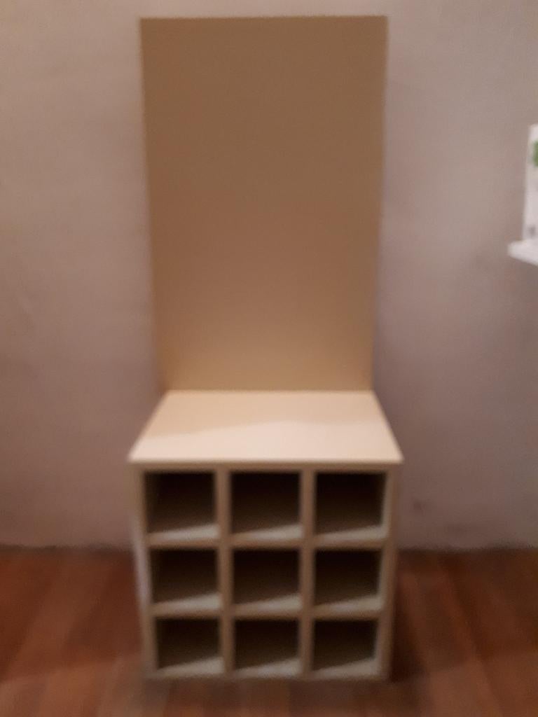 Houten wijnrek voor 9 flessen, Ophalen, Gebruikt, Hout, 5 tot 15 flessen