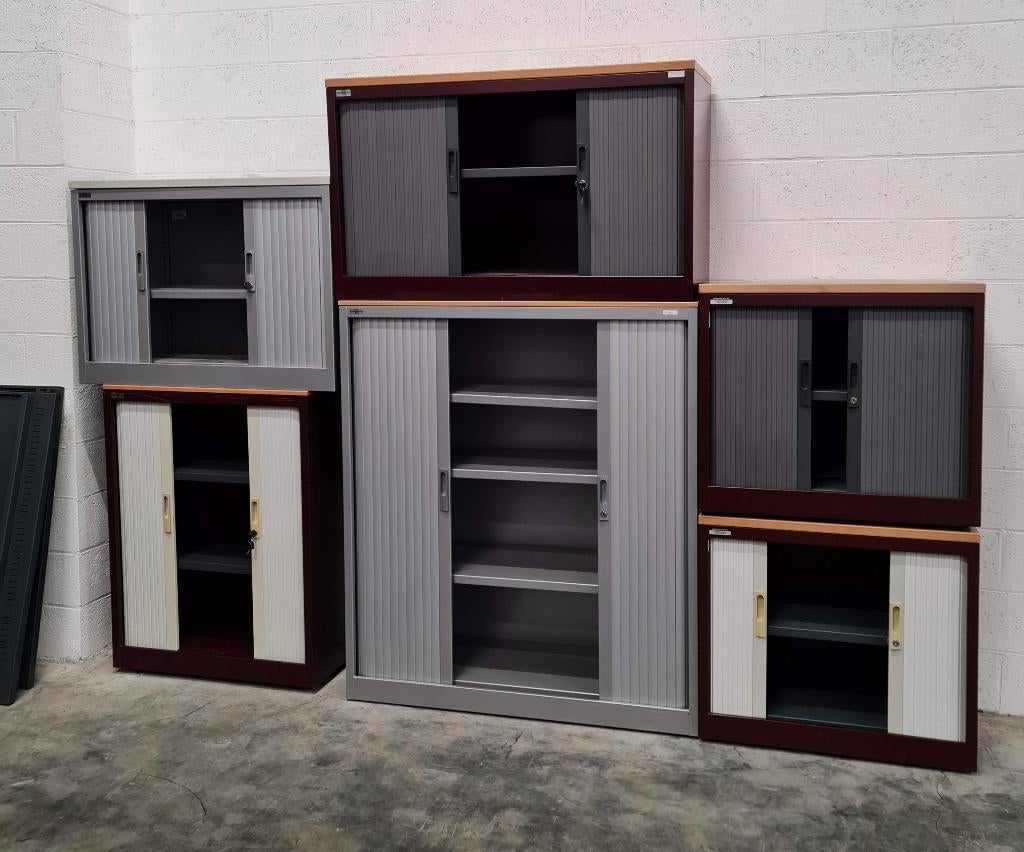 Metalen kast, rolluik, plank, kantoor, garage, werkplaats, Ophalen of Verzenden, Zo goed als nieuw