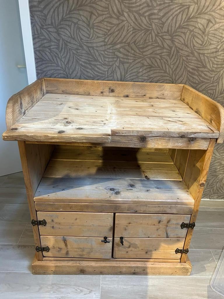 Verzorgingstafel steiger hout, Kinderen en Baby's, Kinderkamer | Commodes en Kasten, Ophalen