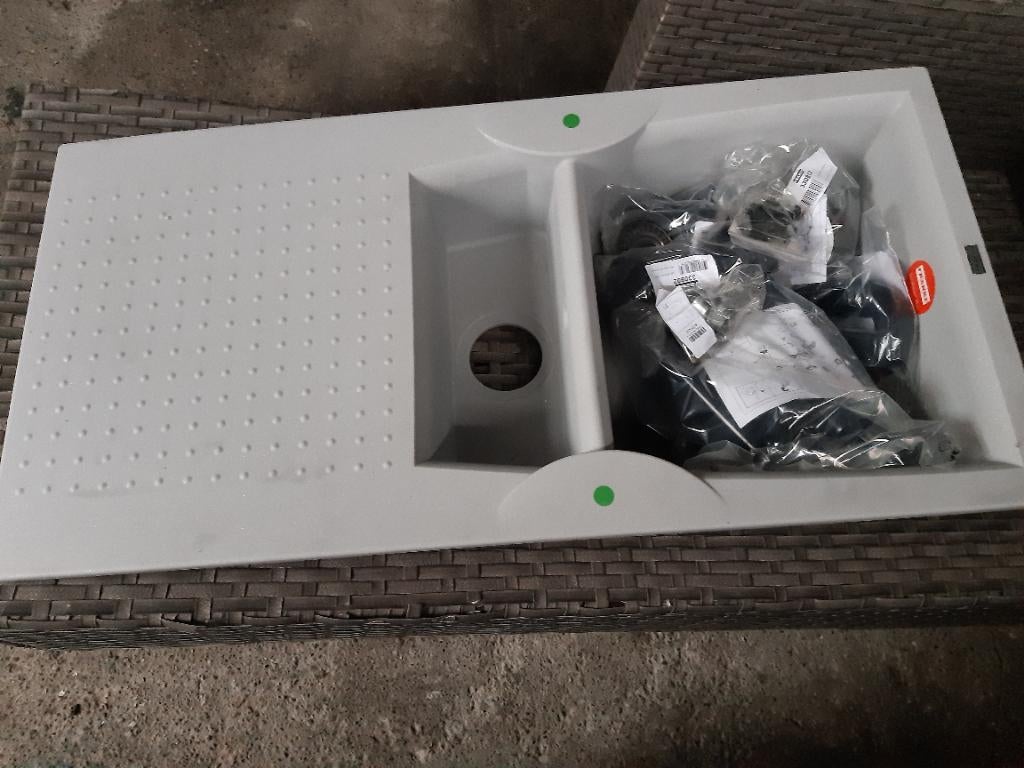 Spoeltafels, Ophalen, Minder dan 50 cm, Nieuw, Grijs