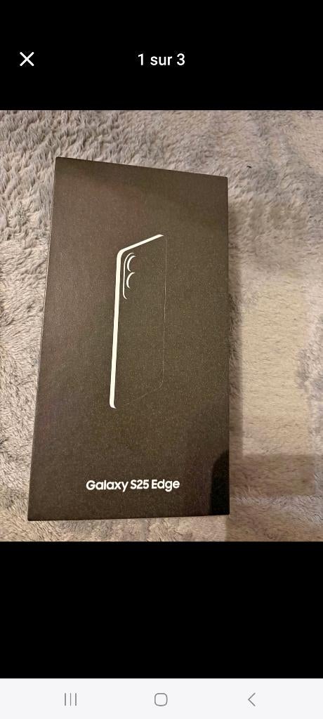 Échange samsung s25 edge, Enlèvement, Neuf, Noir