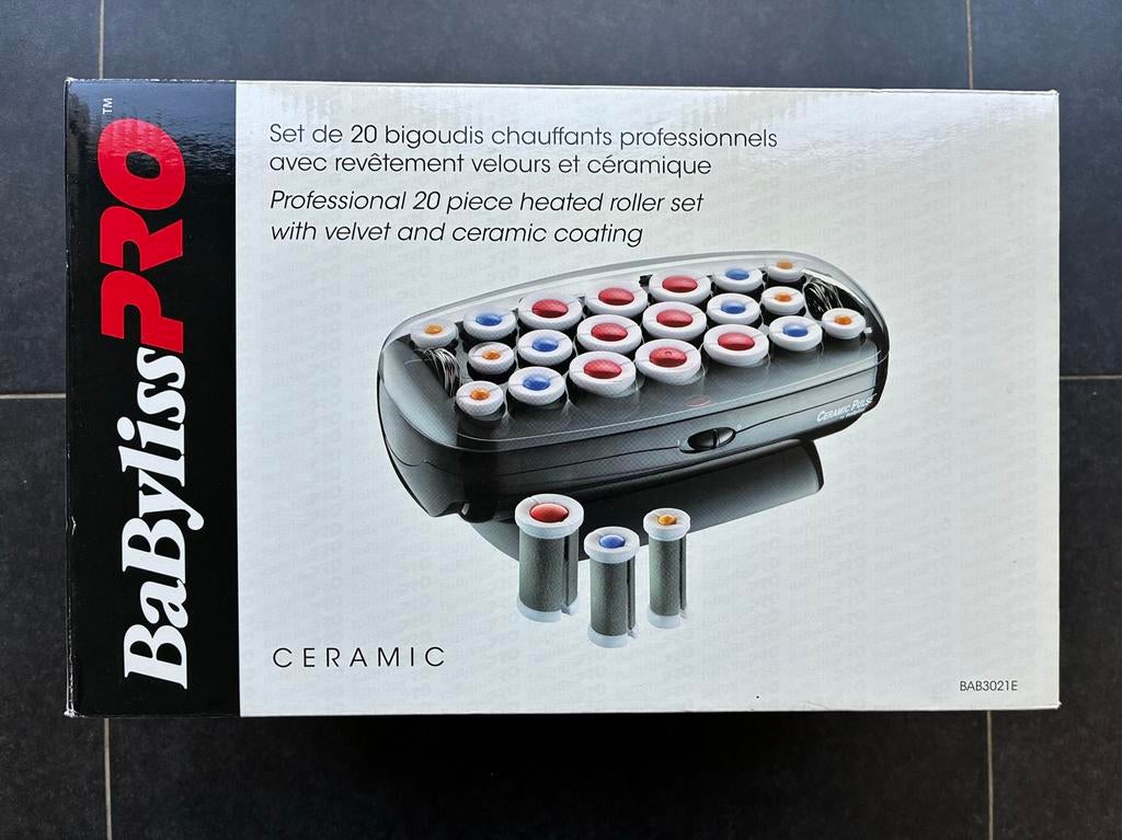 Ensemble de boucles à rouleaux en céramique Babyliss Pro, Enlèvement, Comme neuf