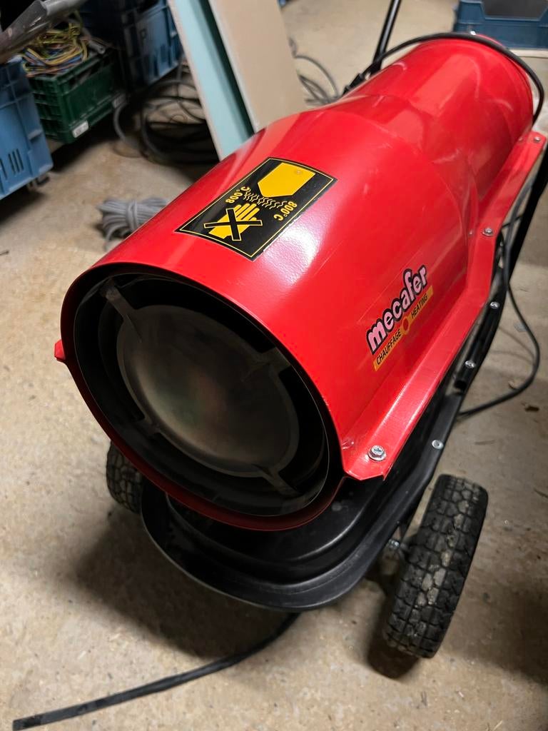 Canon à Air Chaud Mecafer 30 000W – État Neuf, Doe-het-zelf en Bouw, Ventilatie en Afzuiging, Zo goed als nieuw, Ventilator, Ophalen