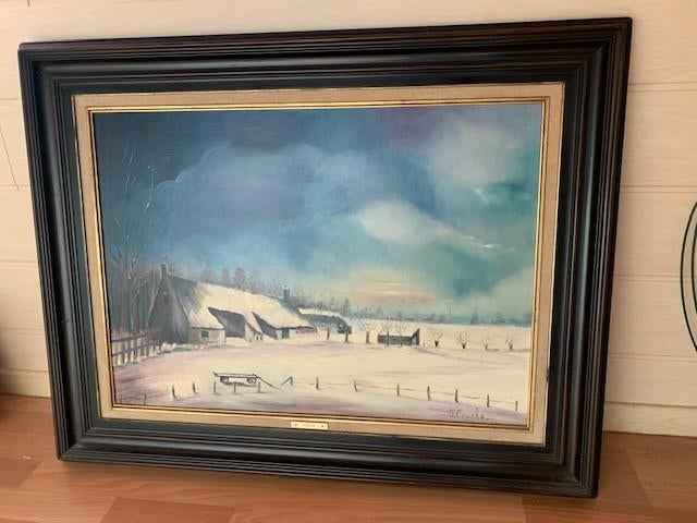 schilderijen op olienverf  zeer mooi en in perfecte staat, Antiek en Kunst, Kunst | Schilderijen | Modern, Ophalen