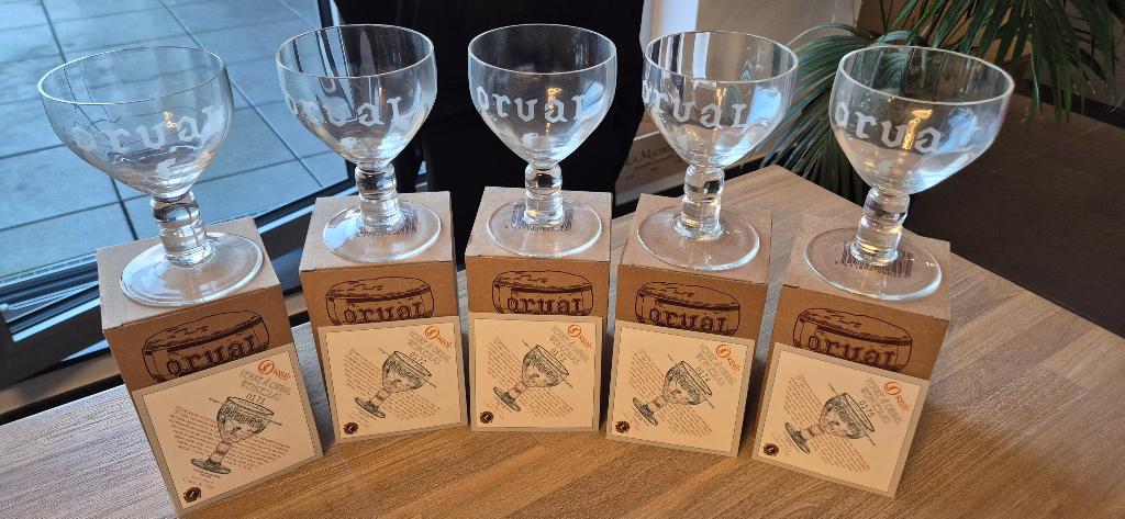 Orval Wenceslas en Cristal_serie van 5, Ophalen of Verzenden, Nieuw, Glas of Glazen, Overige merken