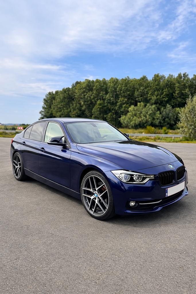 BMW F30 330e, Auto's, Achterwielaandrijving, 4 cilinders, Blauw, Leder