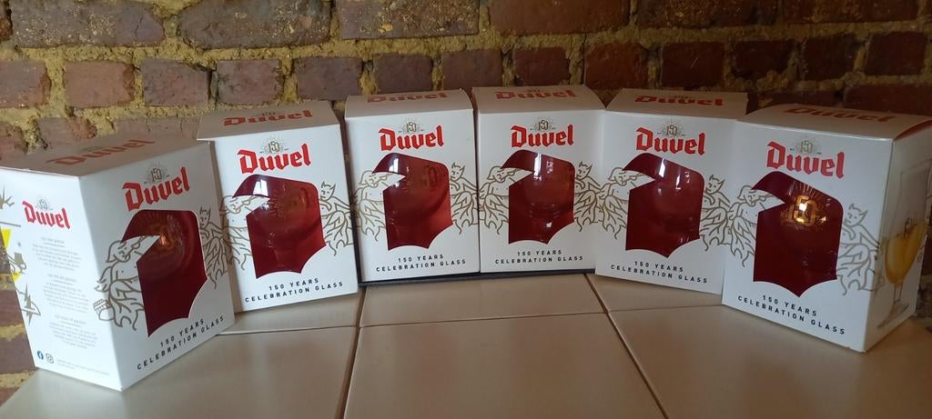 6 nieuwe ongebruikte DUVELglazen collectorsitem, Ophalen of Verzenden