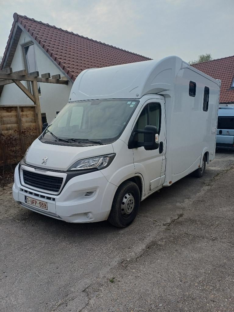 Paardencamionette, Enlèvement, Comme neuf, Autres matériaux, Remorque 2 chevaux