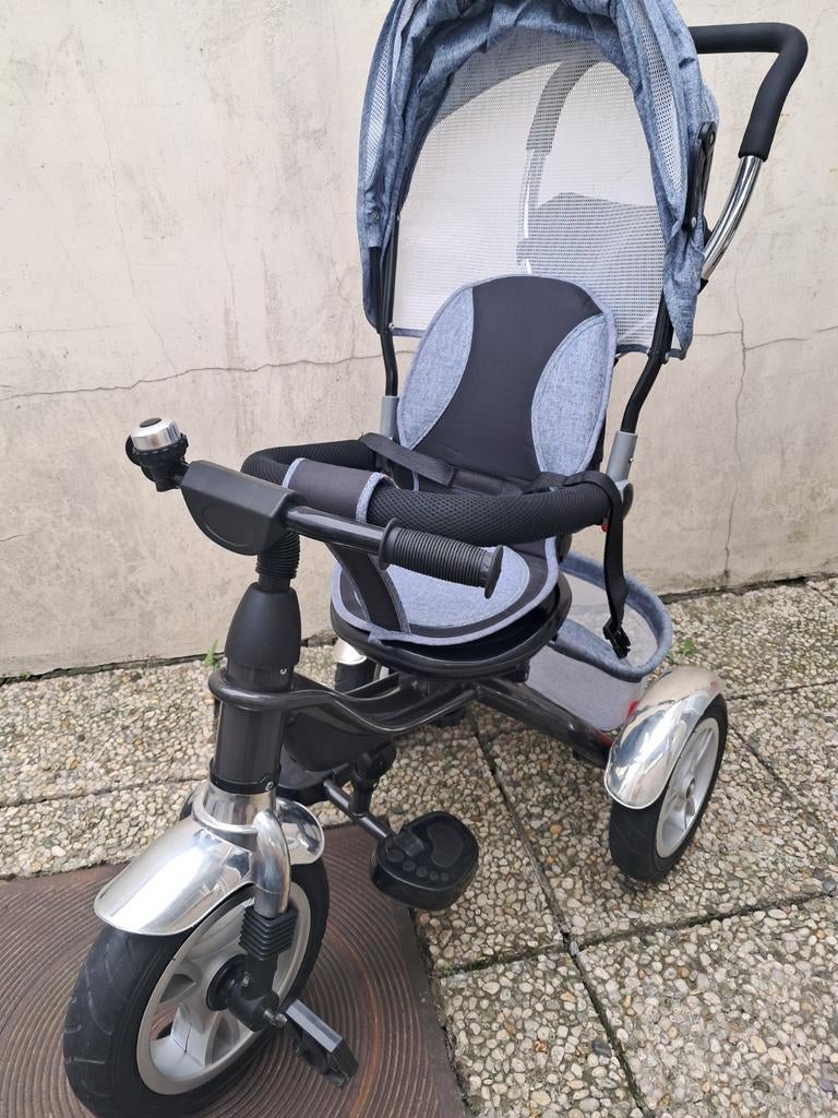 Driewieler- fiets - met duwstang, Ophalen, Zo goed als nieuw, Duwstang