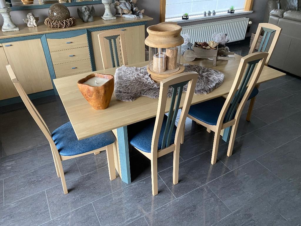 Complete eetkamer + salontafel, Ophalen, Gebruikt, Modern