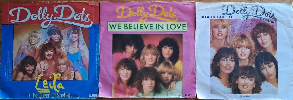 3x DOLLY DOTS Vinyl Singles 45T ( 70/80 's Nederpop ), Enlèvement ou Envoi