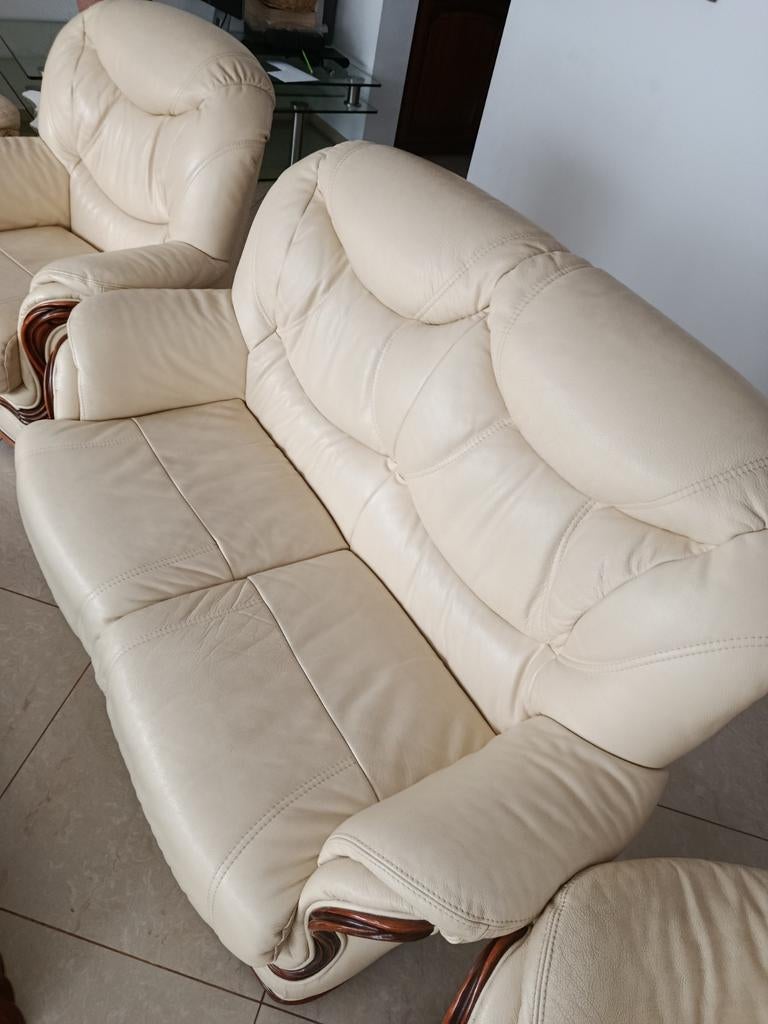 Ensemble de fauteuils en cuir à vendre, Enlèvement