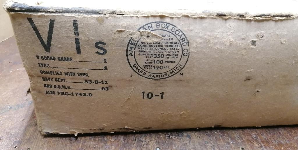 Carton ration menu militaire US Américaine WW2, Envoi, Autres, Autres types