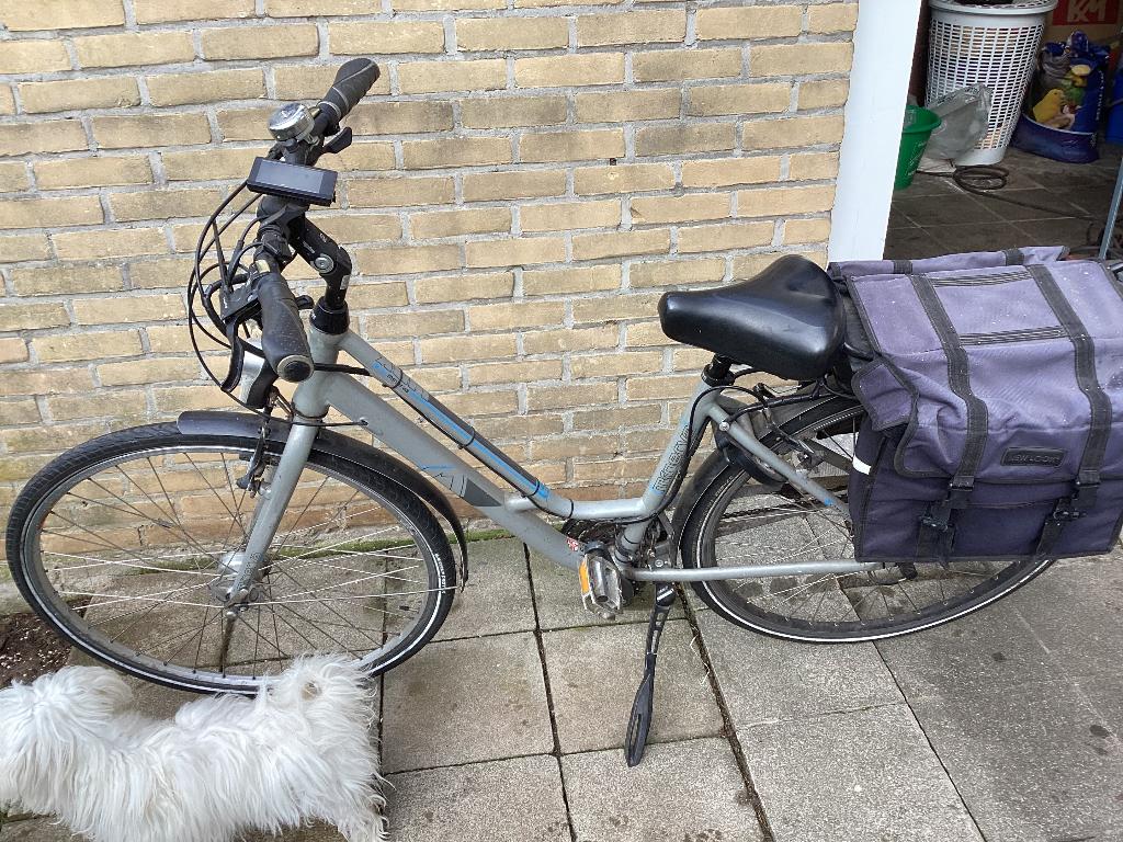 Minerva citybike elektrische met 21 versnellingen, Enlèvement, Utilisé, 50 km par batterie ou plus, Autres marques