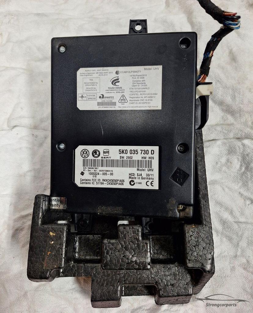 Bluetooth Module 5K0035730D VW Golf 6 VI inclusief schuim, Auto diversen, Autoradio's, Ophalen of Verzenden