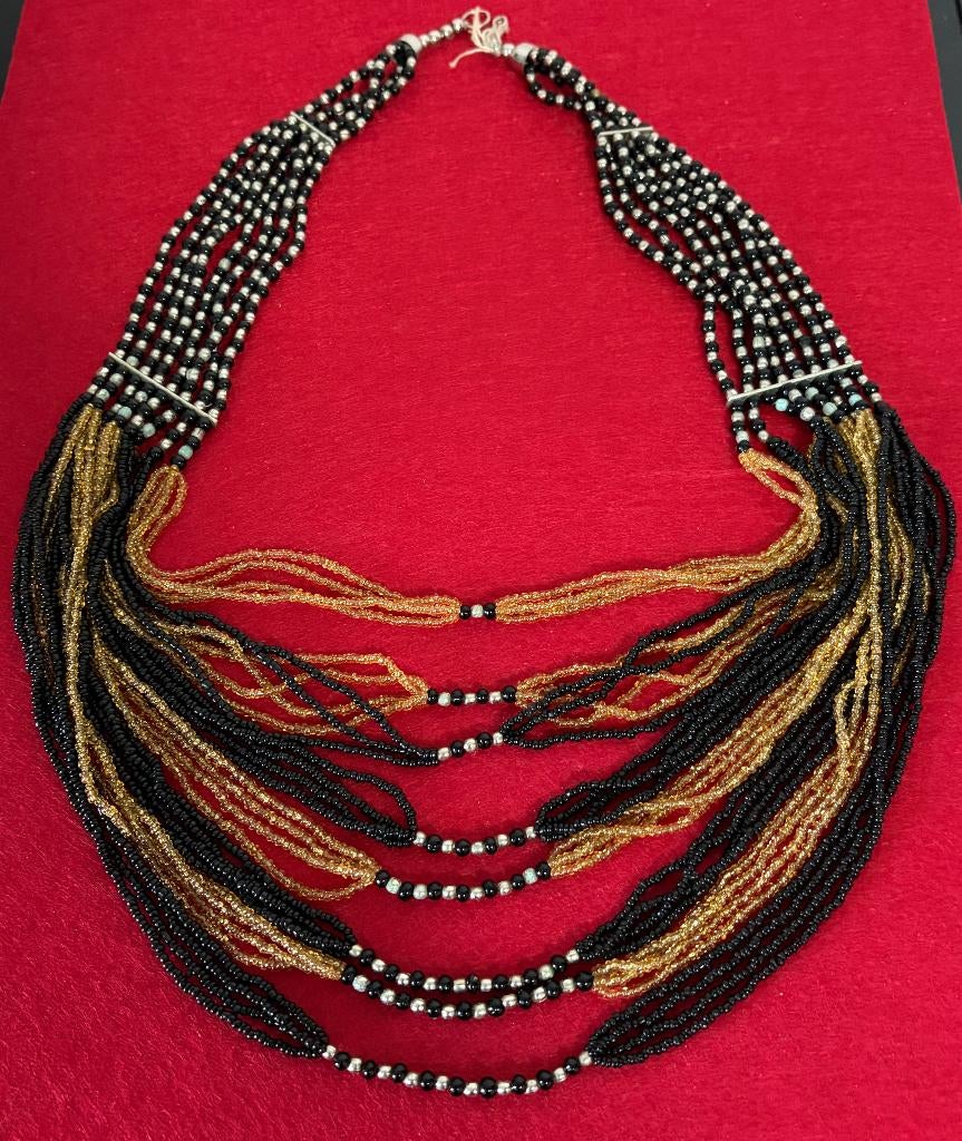 Collier Vintage 1970 Bijoux de Fantaisie, Enlèvement ou Envoi, Autres matériaux, Collier