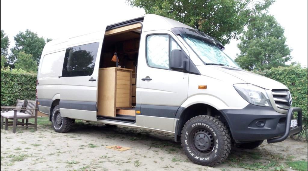 4x4 off - grid camper Mercedes, V6motor, Caravans en Kamperen, Mobilhomes, Automaat, Airbags, Diesel, Tot en met 3