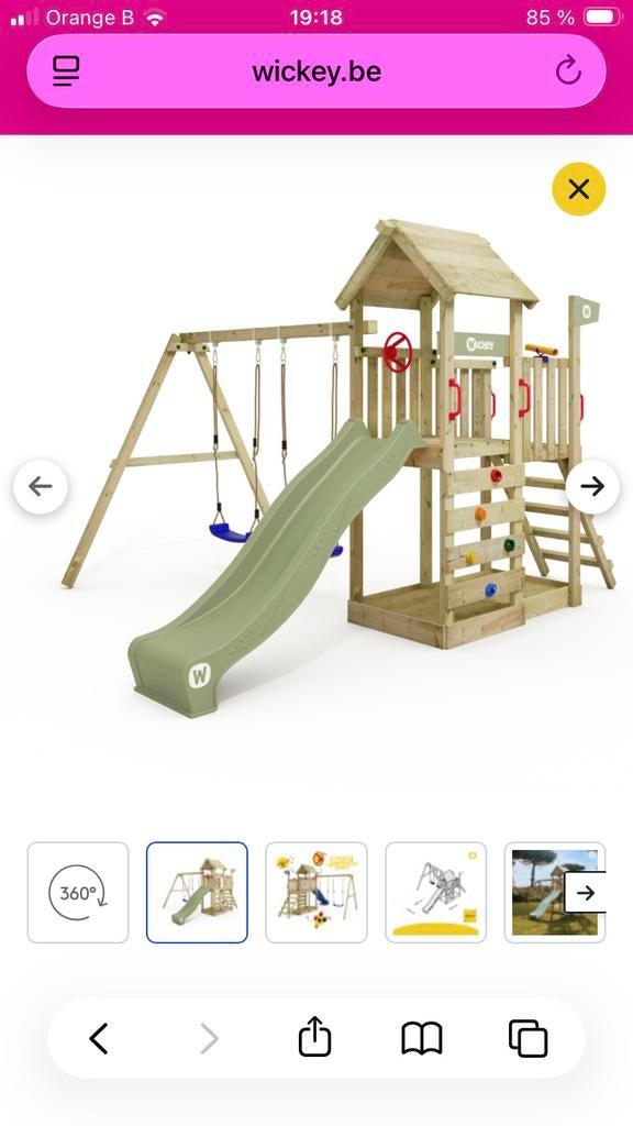 Aire de jeux Wickey Artflyer -top qualité, Enfants & Bébés, Enlèvement, Utilisé, Balançoire