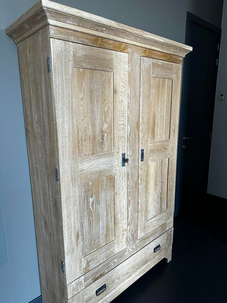 Eetplaats - volledig in eik, Huis en Inrichting, Gebruikt, Met deur(en), 200 cm of meer, 150 tot 200 cm