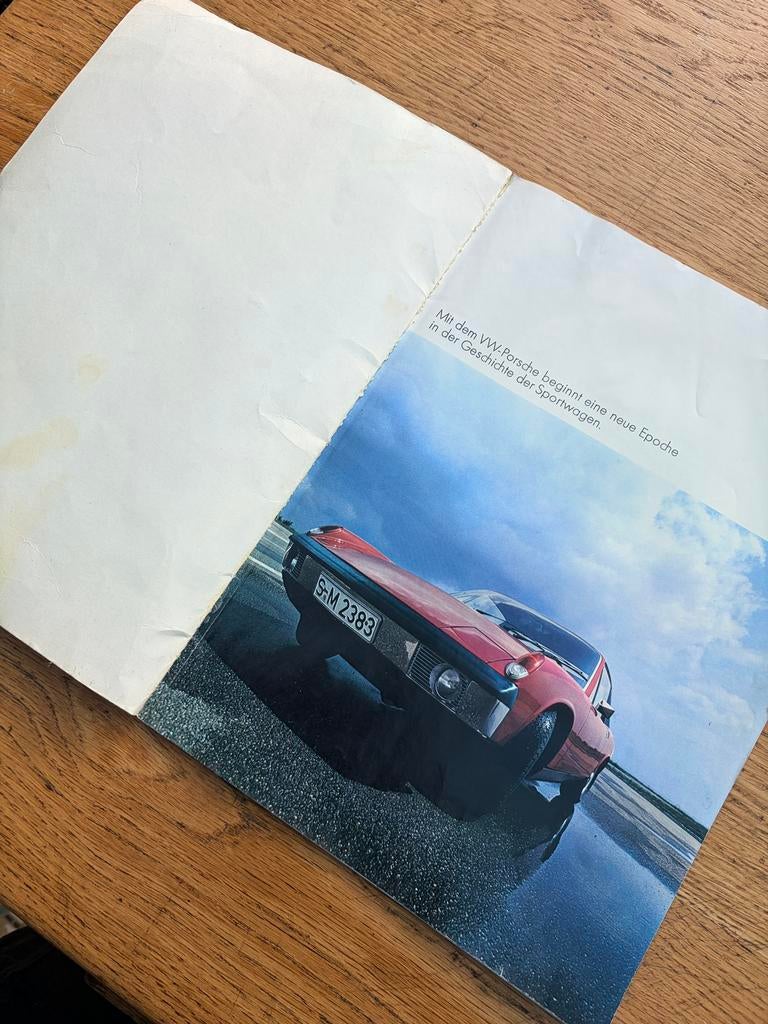 Porche 914 reclamebrochure, Ophalen of Verzenden, Zo goed als nieuw