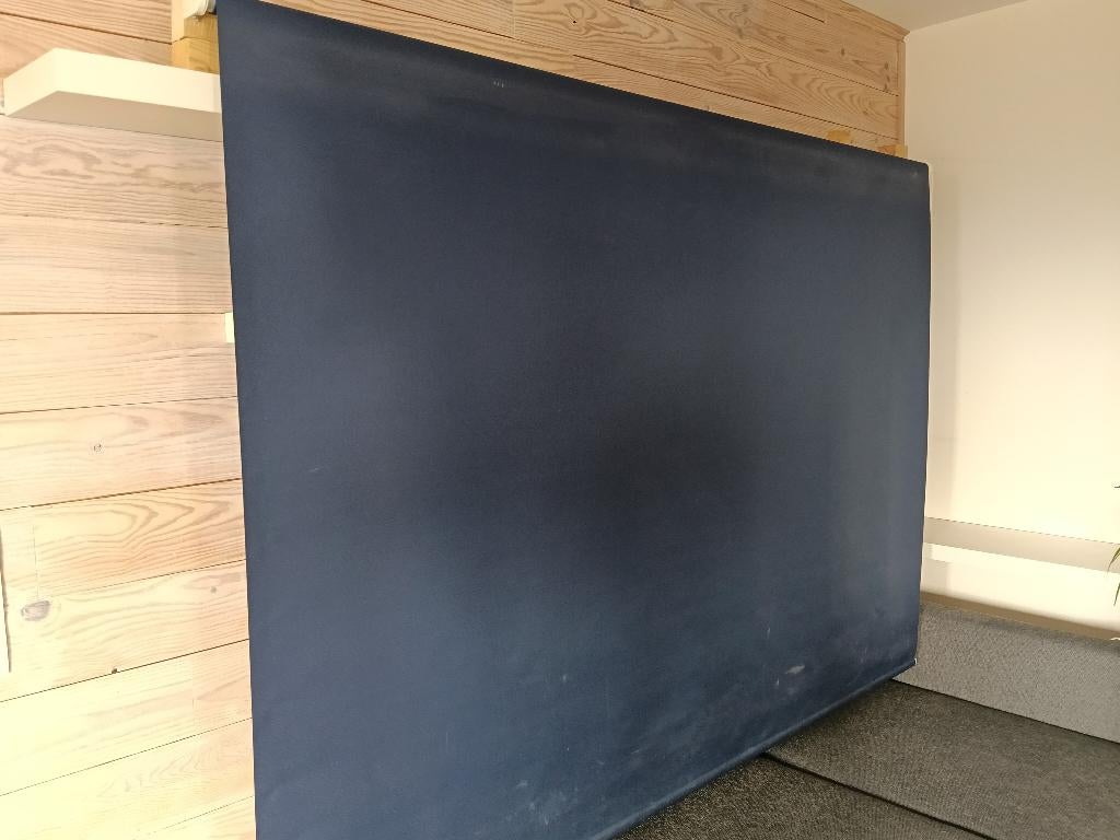 Store bleu, Huis en Inrichting, Stoffering | Gordijnen en Lamellen, Ophalen, Blauw, Zo goed als nieuw, 200 cm of meer