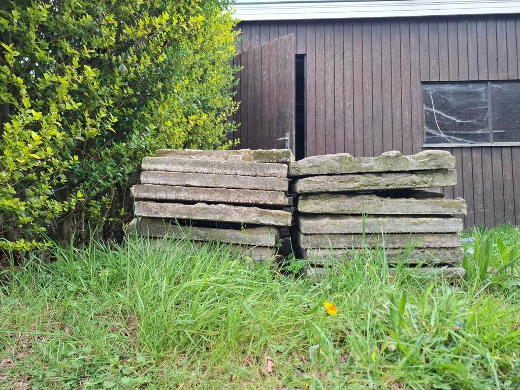 Betontegels 50x50 – 7 m², Ophalen, Gebruikt, Beton