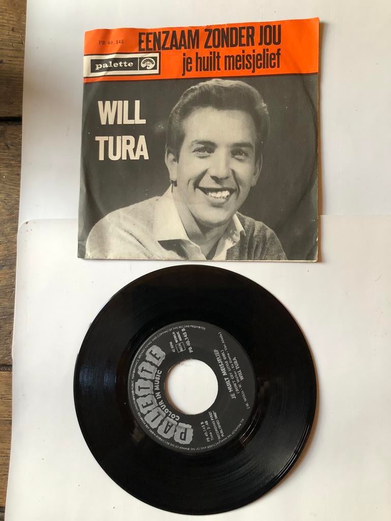 Will Tura: eenzaam zonder jou ( belpop; 1962), Cd's en Dvd's, Vinyl Singles, Verzenden, Gebruikt