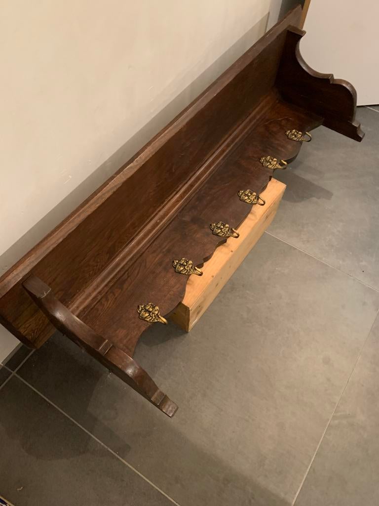 Antieke kapstok, Huis en Inrichting, Woonaccessoires | Kapstokken, Ophalen, Gebruikt, Hout, Wandkapstok
