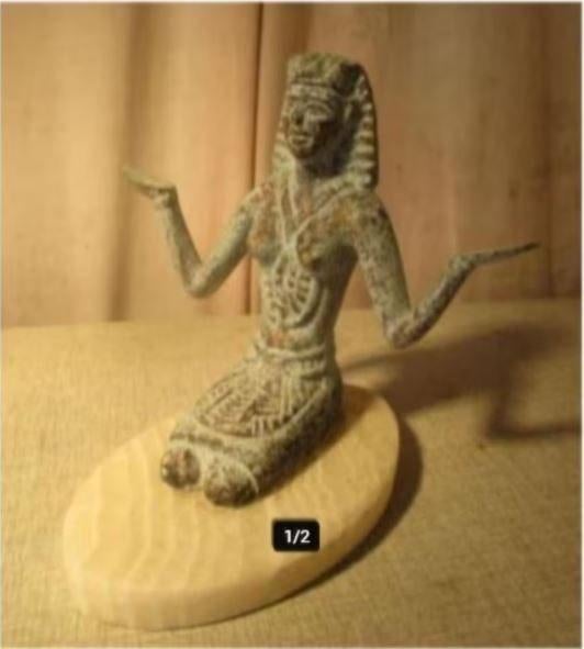 Belle statue orientale en pierre, 16 cm, Enlèvement ou Envoi