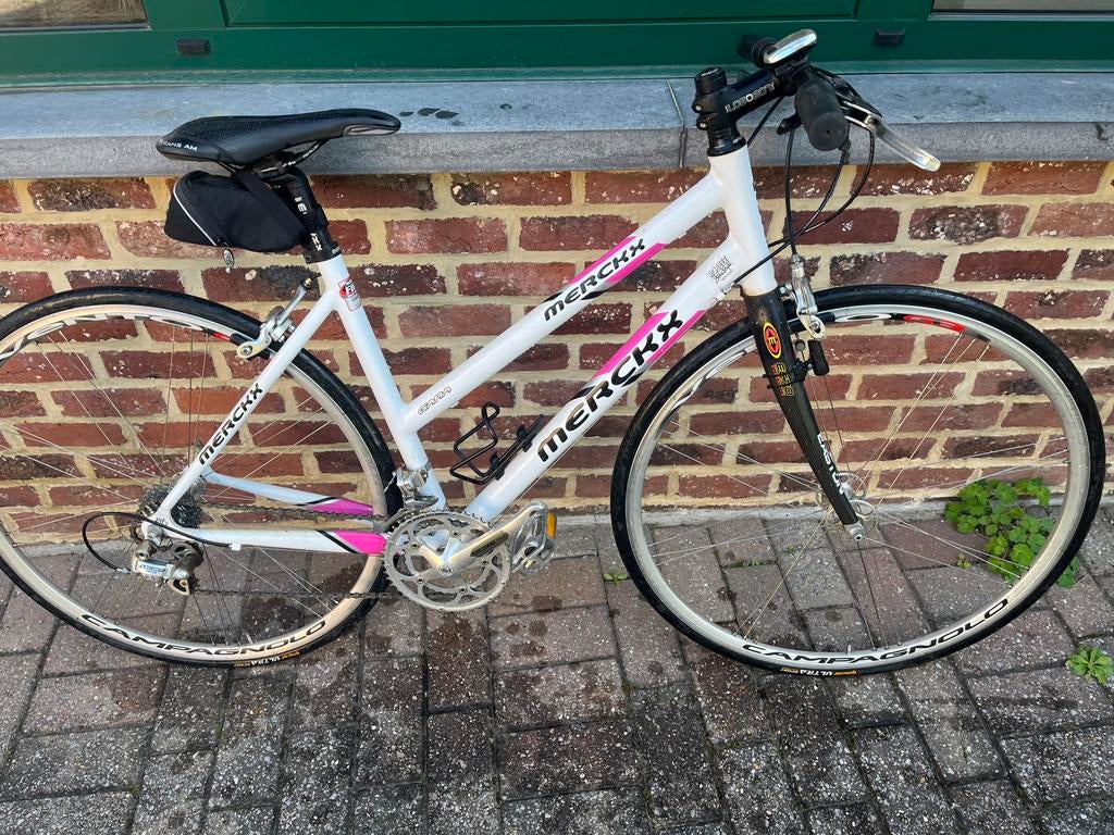 Koersfiets met recht stuur ( Merckx), Fietsen en Brommers, Ophalen, Zo goed als nieuw