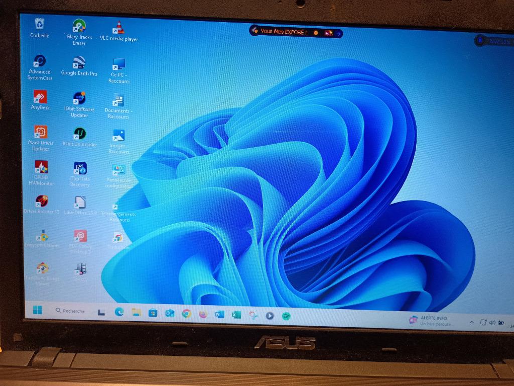 PC portable Asus K55V i5-3210M@2.5GHZ 15.6" Win 11 23H2, Enlèvement ou Envoi, 8 GB, 512 GB, SSD