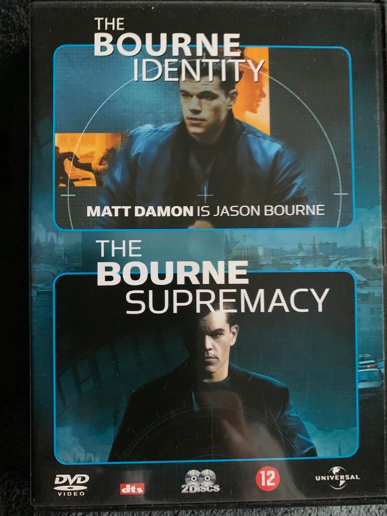 Dubbel DVD - The Bourne Identity en The Bourne Supremacy., Ophalen, Zo goed als nieuw, Actiethriller