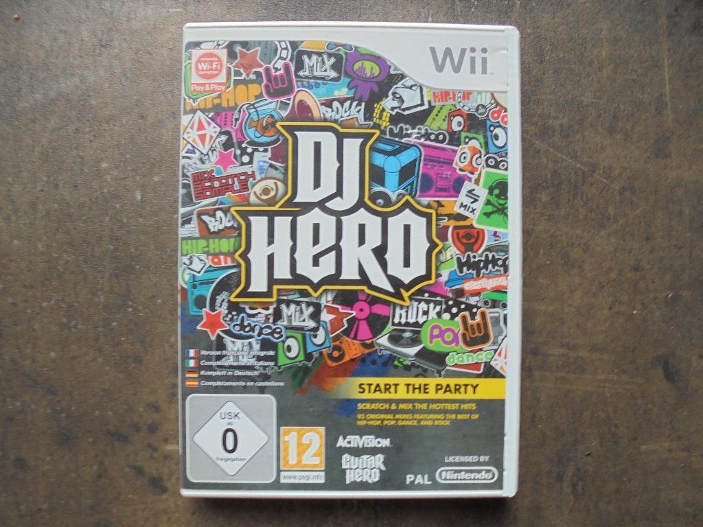 DJ Hero voor Wii (zie foto's), Games en Spelcomputers, Games | Nintendo Wii, Muziek, Gebruikt, 1 speler, Ophalen of Verzenden