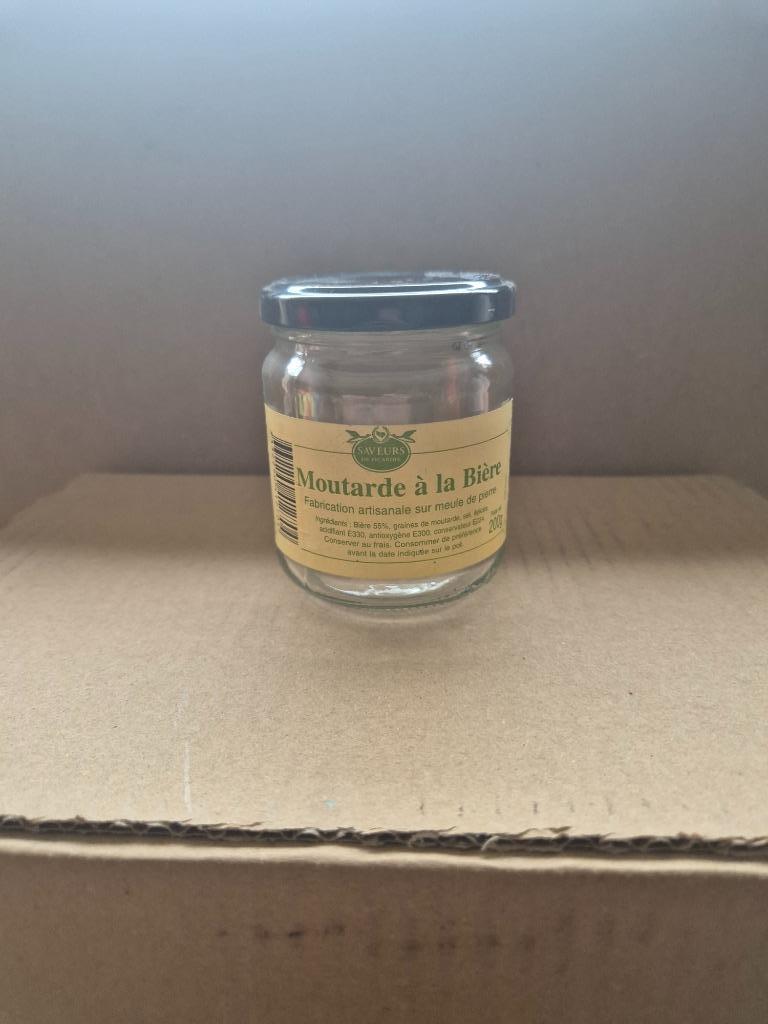 Pot (VIDE) Moutarde à la Bière, Collections, Enlèvement ou Envoi, Utilisé, Autres types, Autres marques