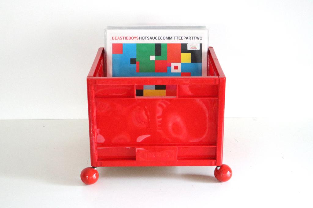 Vintage Ikea Märd opbergkrat opbergbox - Vinyl Crate Memphis, Ophalen of Verzenden