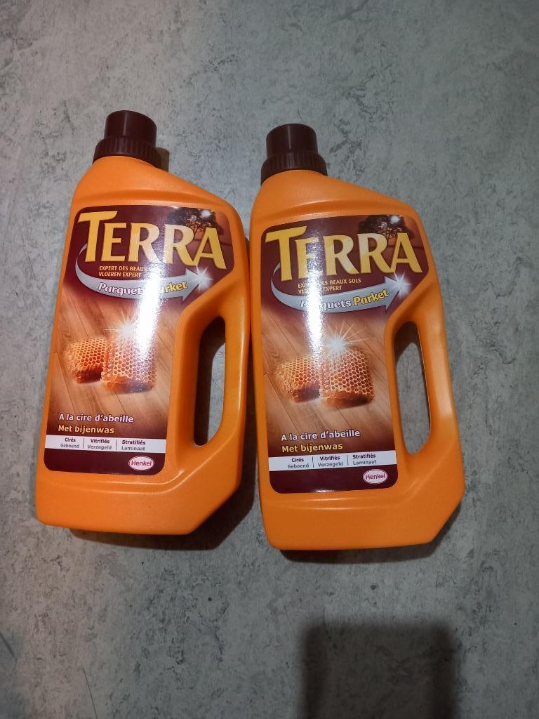 2 Terra-blikken | Reinigingsmiddel | Parket | Met bijenwas v, Ophalen, Schoonmaakmiddel