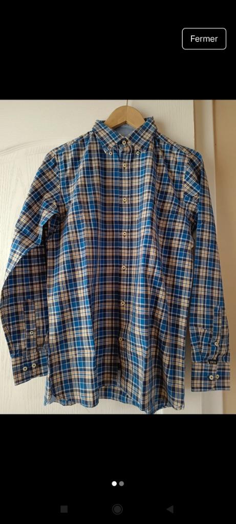 Chemise River Woods S bon état, Tour de cou 38 (S) ou plus petit, Comme neuf, Enlèvement, Bleu