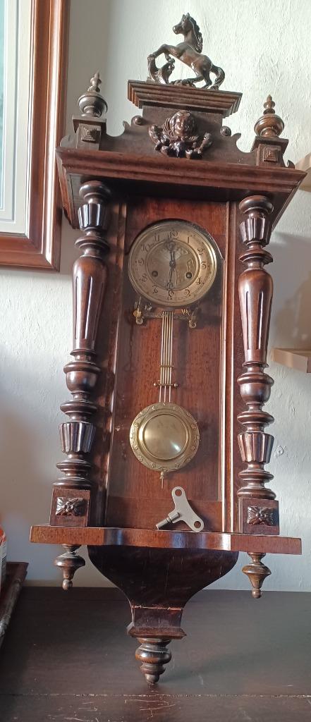 houten wandklok, Antiek en Kunst, Ophalen