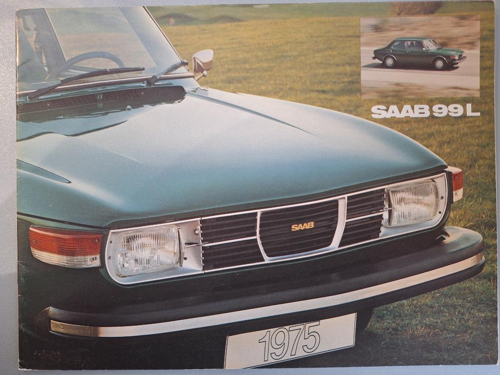 SAAB 99 L 1975 BROCHURE 20 PAGES ENGLISH TRES BON ETAT, Enlèvement ou Envoi, Utilisé, Autres marques