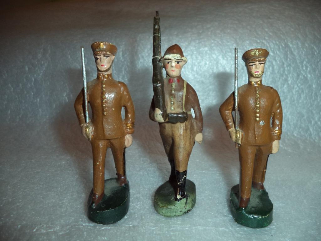 Nazaire Beeusaert (lot 2 officiers, 1 soldat), Antiquités & Art, Antiquités | Jouets, Enlèvement ou Envoi