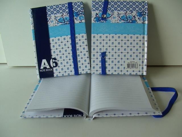 NOTITIEBOEKJES A6 OUD HOLLANDS BLAUW Pakket 6 stuks Nieuw, Diversen, Notitieboeken, Ophalen of Verzenden, Nieuw, A6