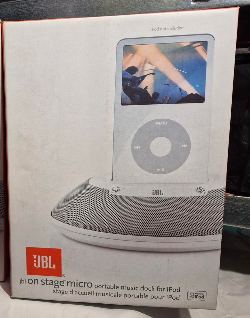 JBL On Stage II wit voor Apple iPod, PC, Audio, Tv en Foto, Mp3-spelers | Apple iPod, Ophalen of Verzenden, Mini