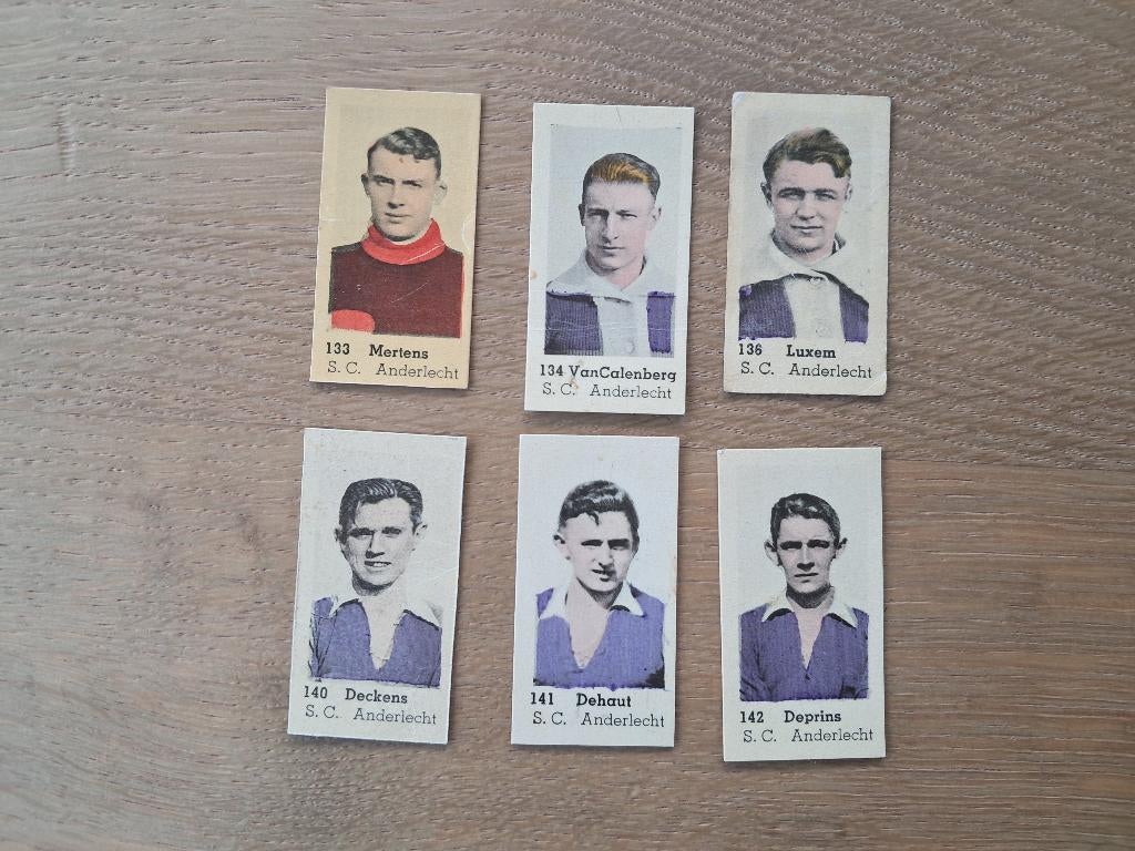 Chromos Anderlecht jaren 30, Verzamelen, Ophalen of Verzenden, Gebruikt, Spelerskaart