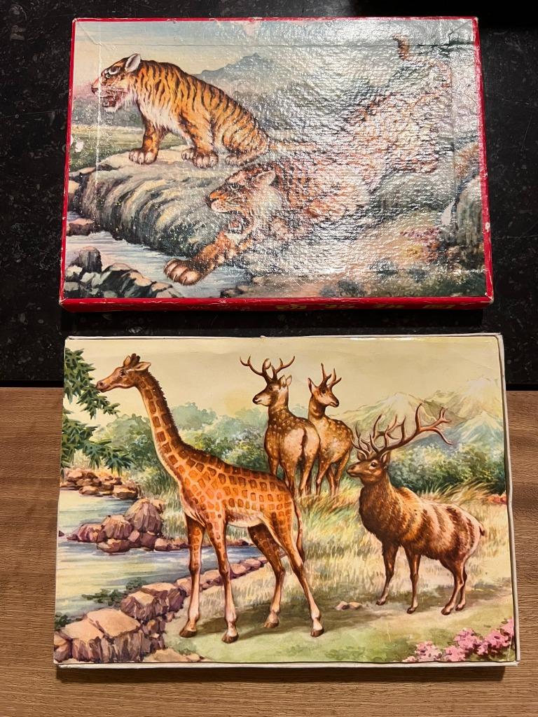 Puzzle chinois vintage, puzzle illustré *60* complet, Antiquités & Art, Enlèvement ou Envoi