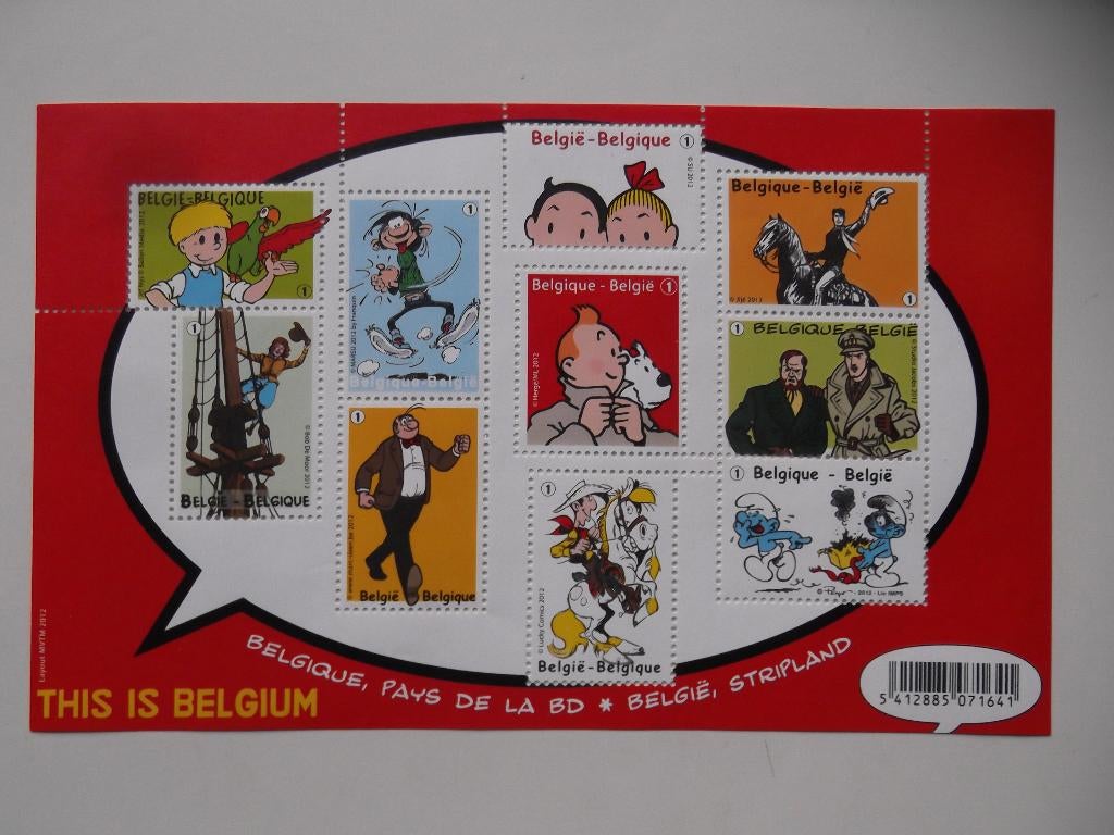 BL201 Belgique, pays de BD - België, stripland MNH, Ophalen of Verzenden, Postfris, Frankeerzegel