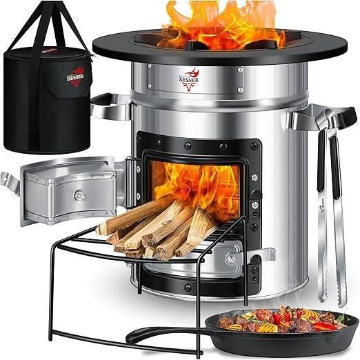 Four à fusée en fonte pour camping | LIVRAISON GRATUITE, Neuf, -, -, KESSER
